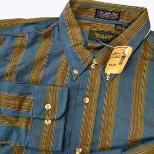 Johnathan Stewart Vintage NWT Button Front Shirt Size Large‎